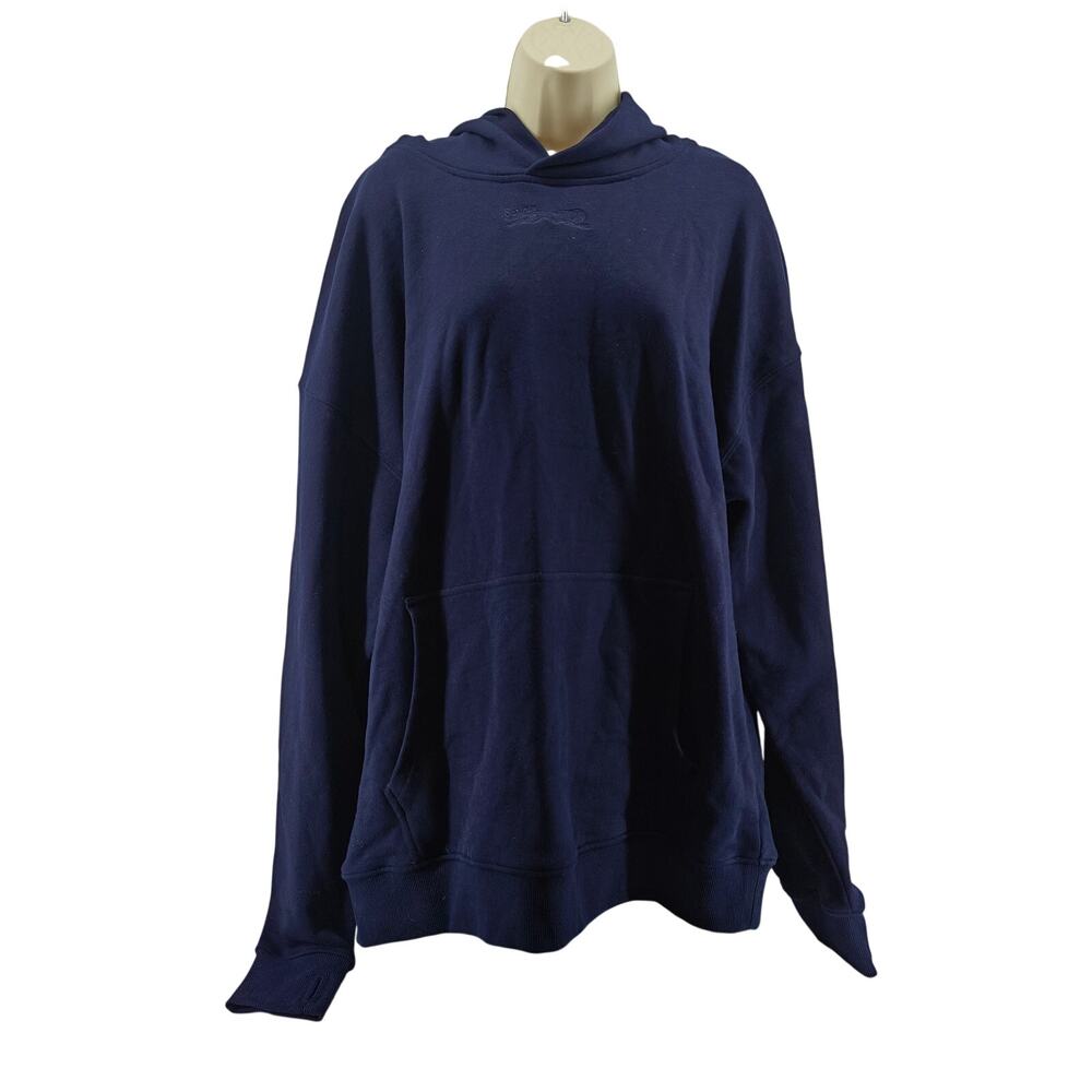 Sprints Run Club Oversized Hoodie I'm Nicer After I Run  Navy Medium